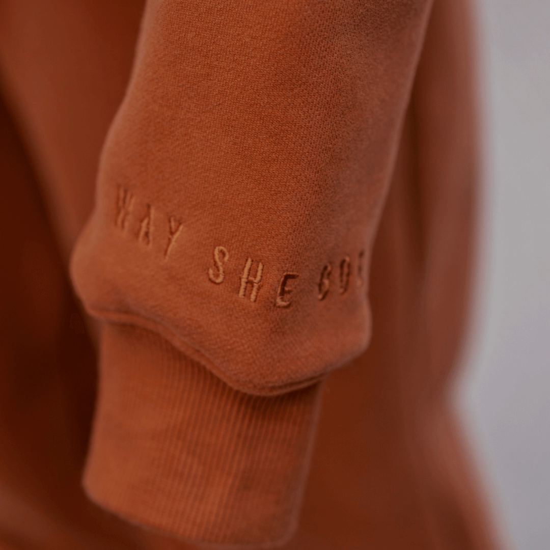 Burnt Orange | Oversized Lounge Crewneck image 5