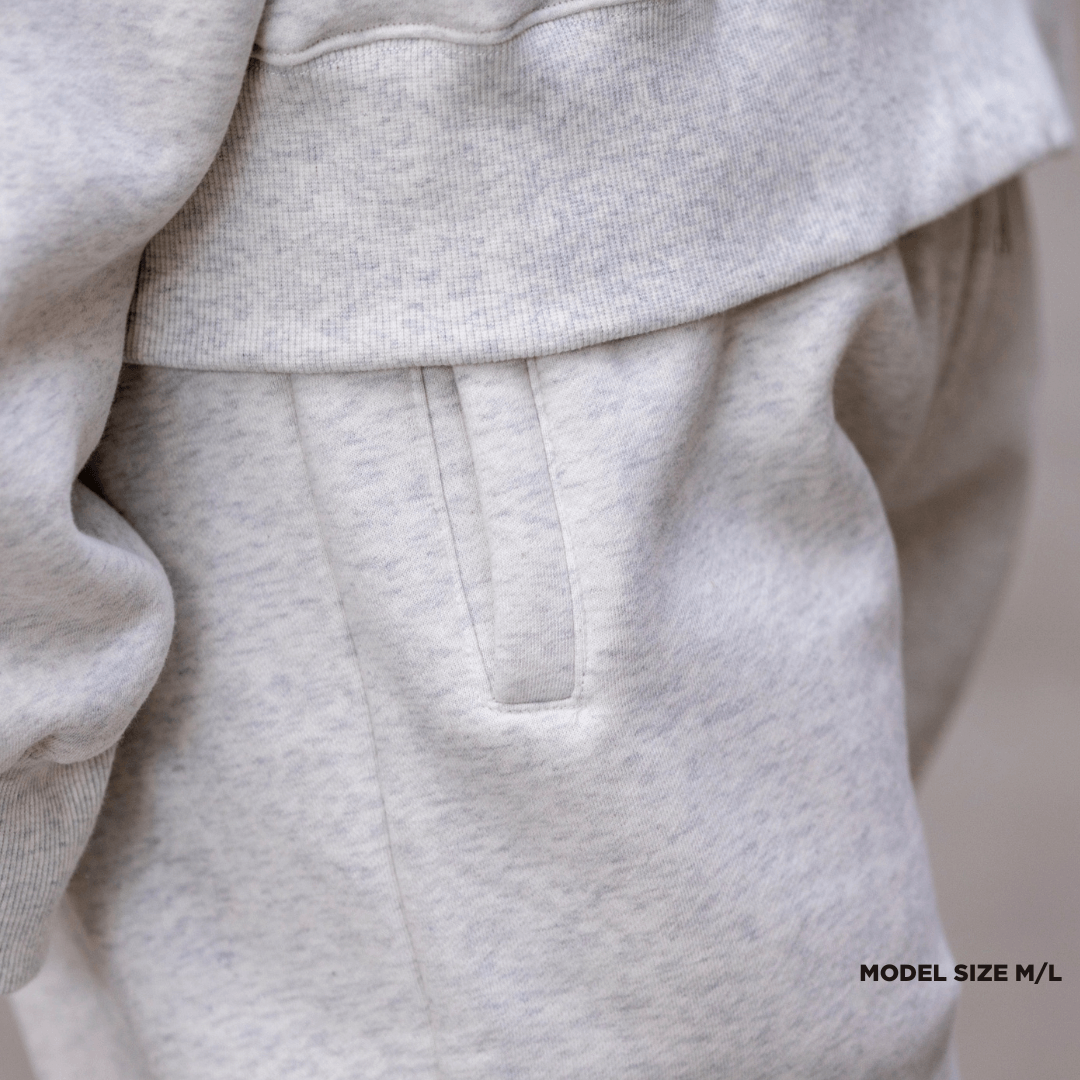 PRE-ORDER Heathered Grey | Oversized Lounge Sweatpants image 2