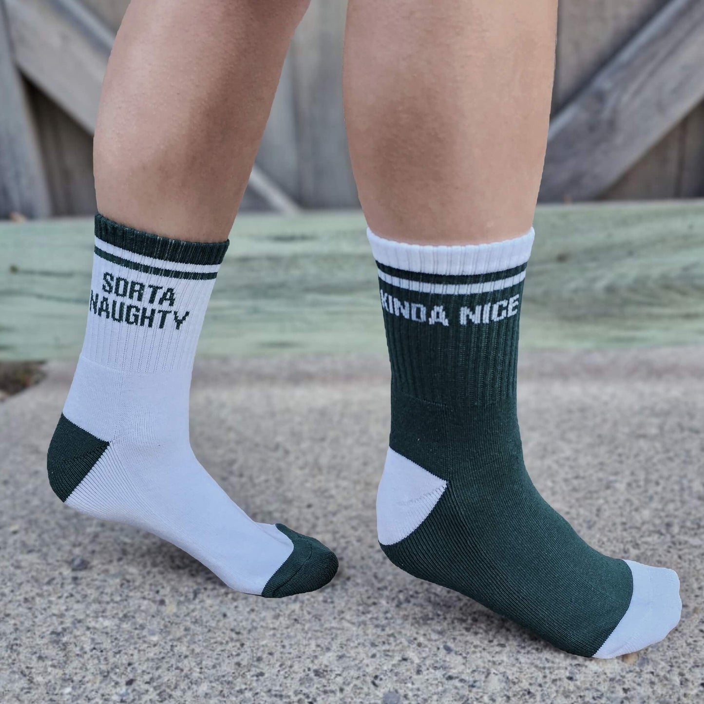 Mismatched Naughty & Nice Socks