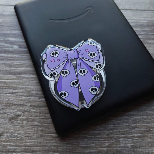 Skull Bow Phone/E-Reader Grip (Mag-Safe)