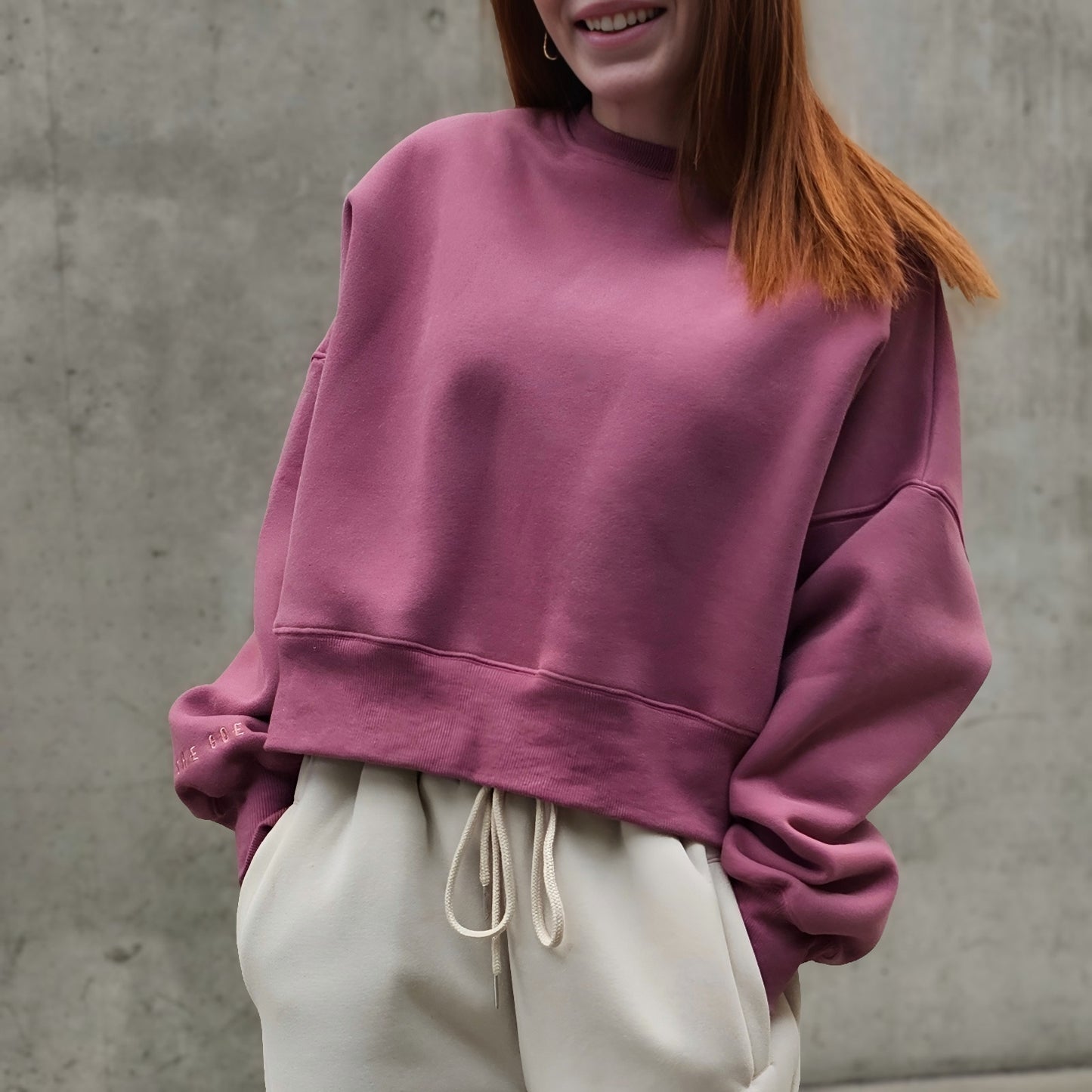 PRE-ORDER Rosewood Library Cropped Crewneck