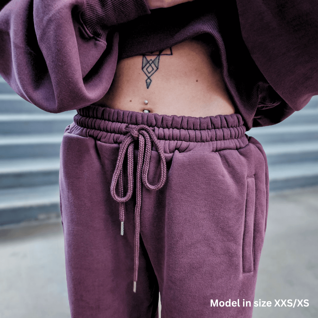 Dusty Plum | Oversized Lounge Sweatpants image 8