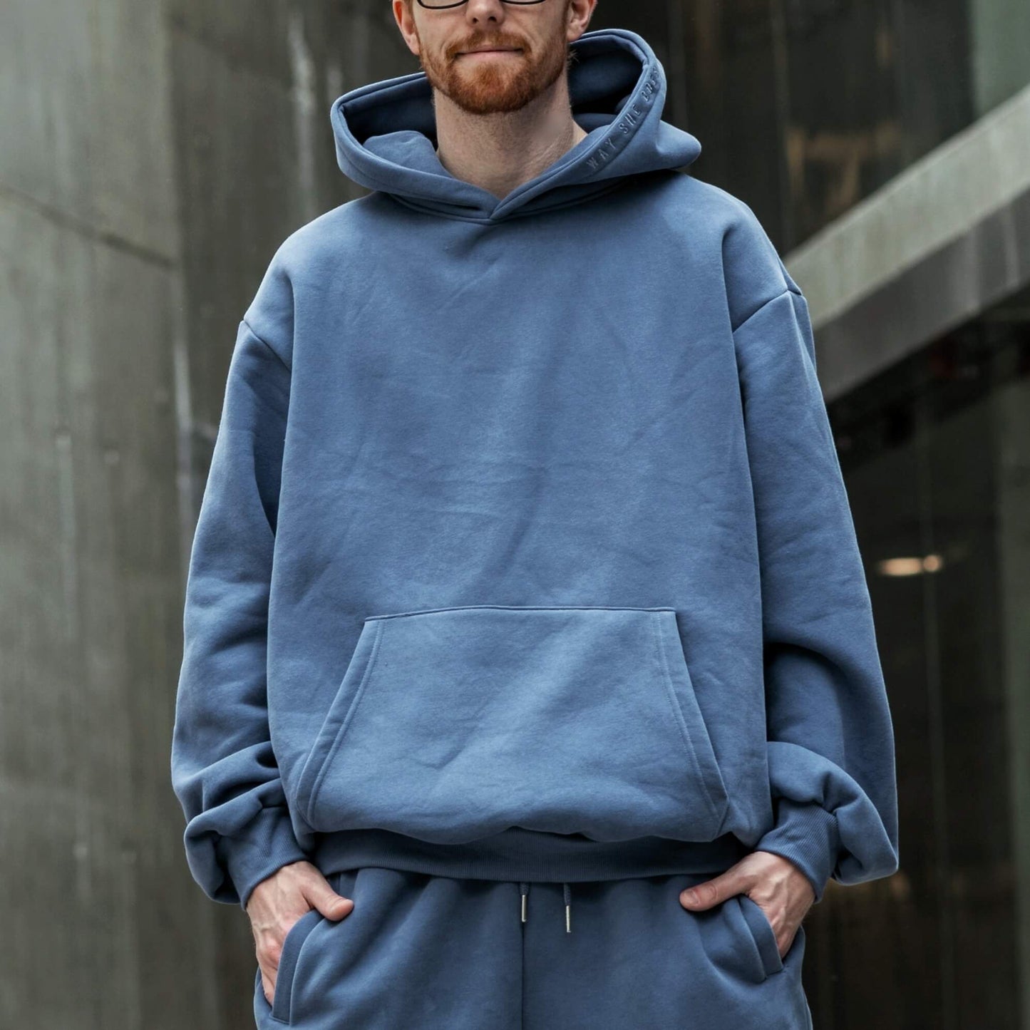 Iron Blue | Oversized Lounge Hoodie image 6
