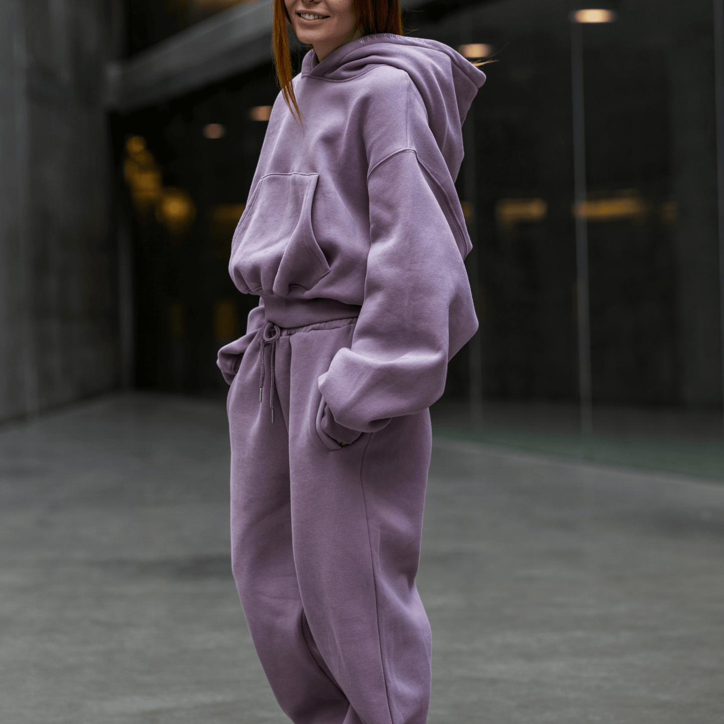 Dusty Lilac Rose | Oversized Lounge Sweatpants image 5