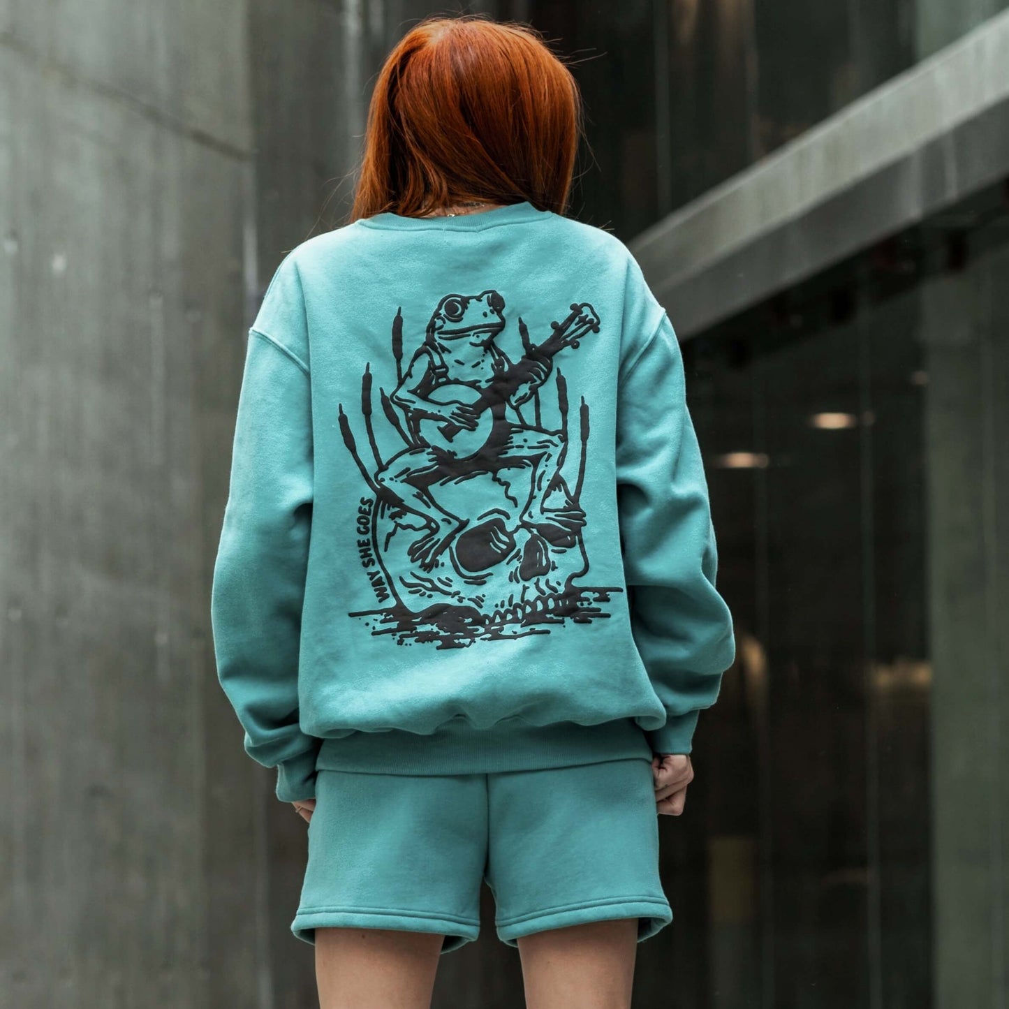 Teal Sage | Classic Fit Lounge Shorts image 3