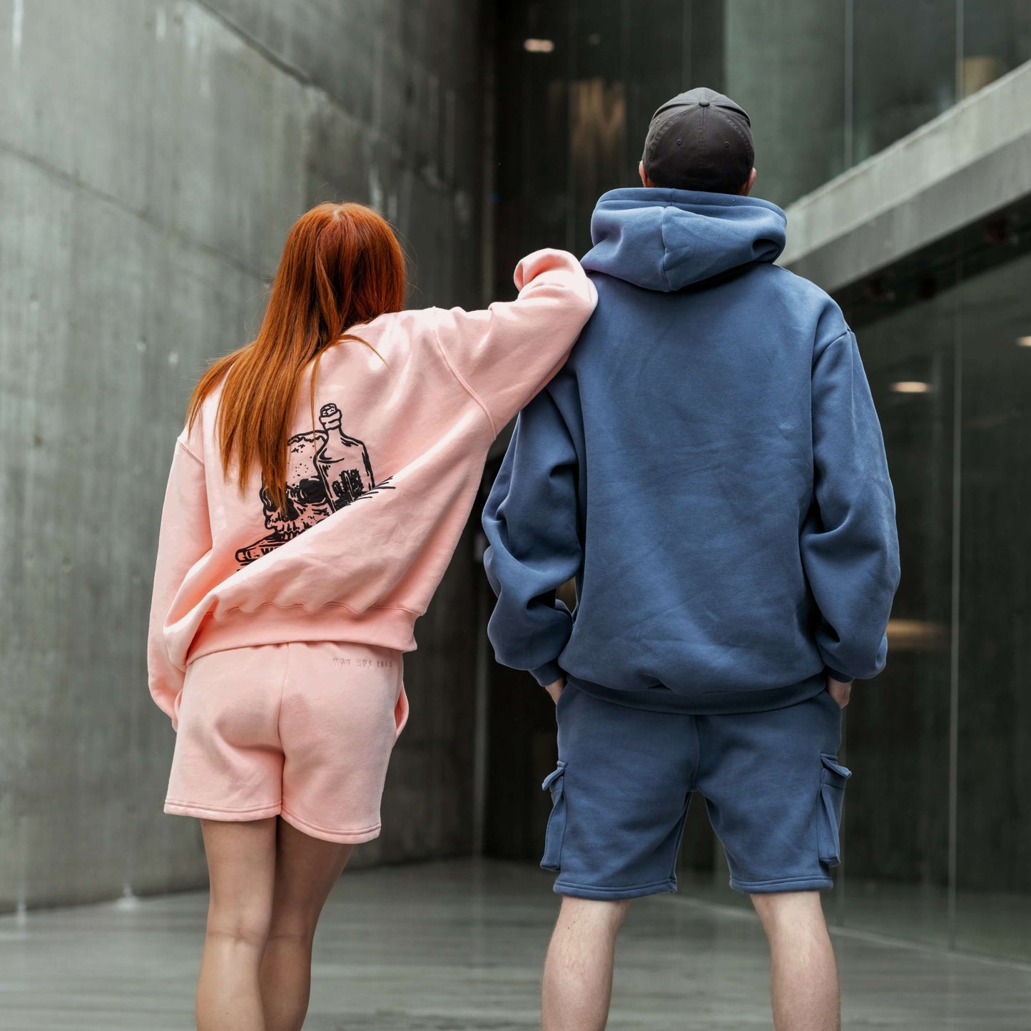 Iron Blue | Oversized Lounge Hoodie image 4