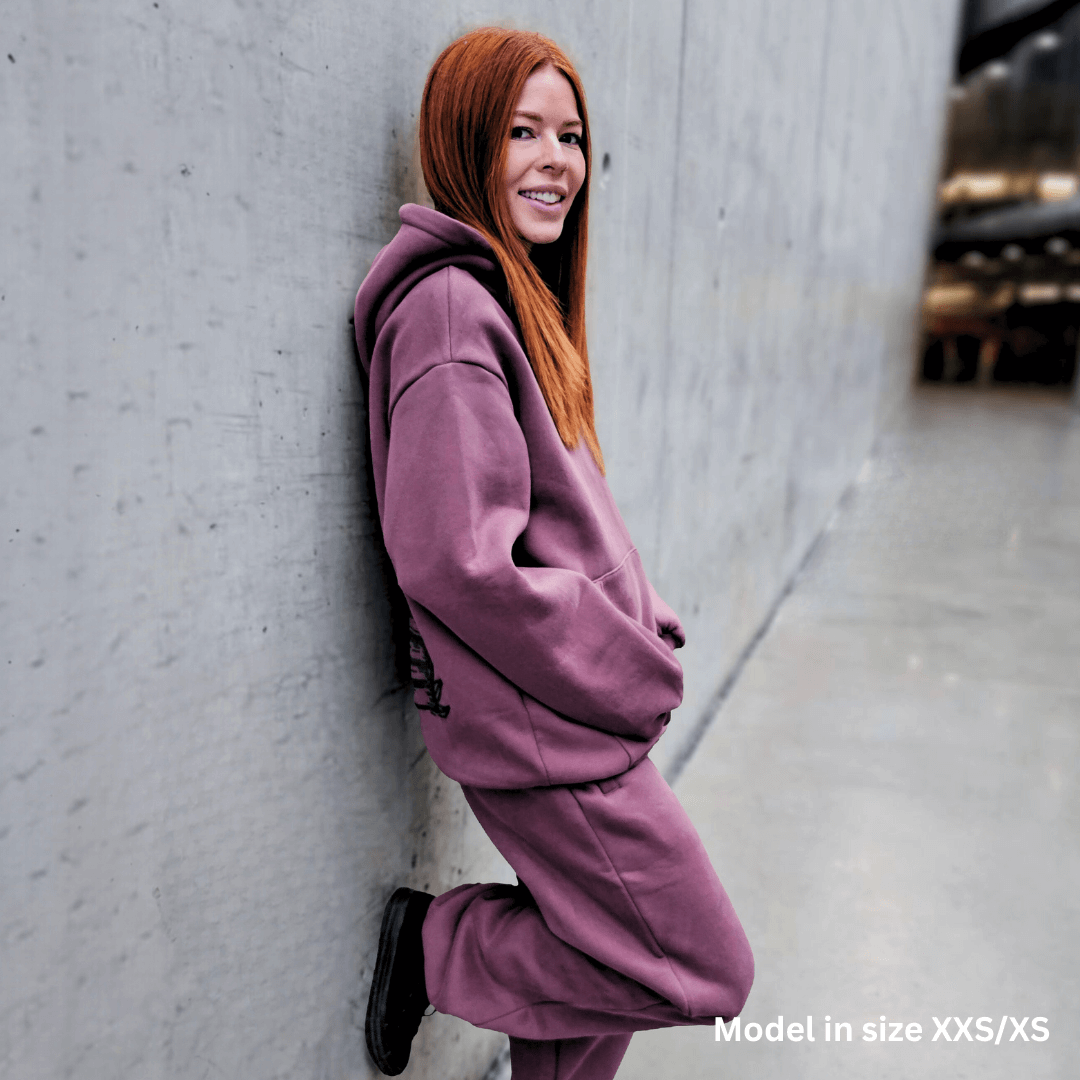 Raven Dusty Plum | Oversized Lounge Hoodie image 5