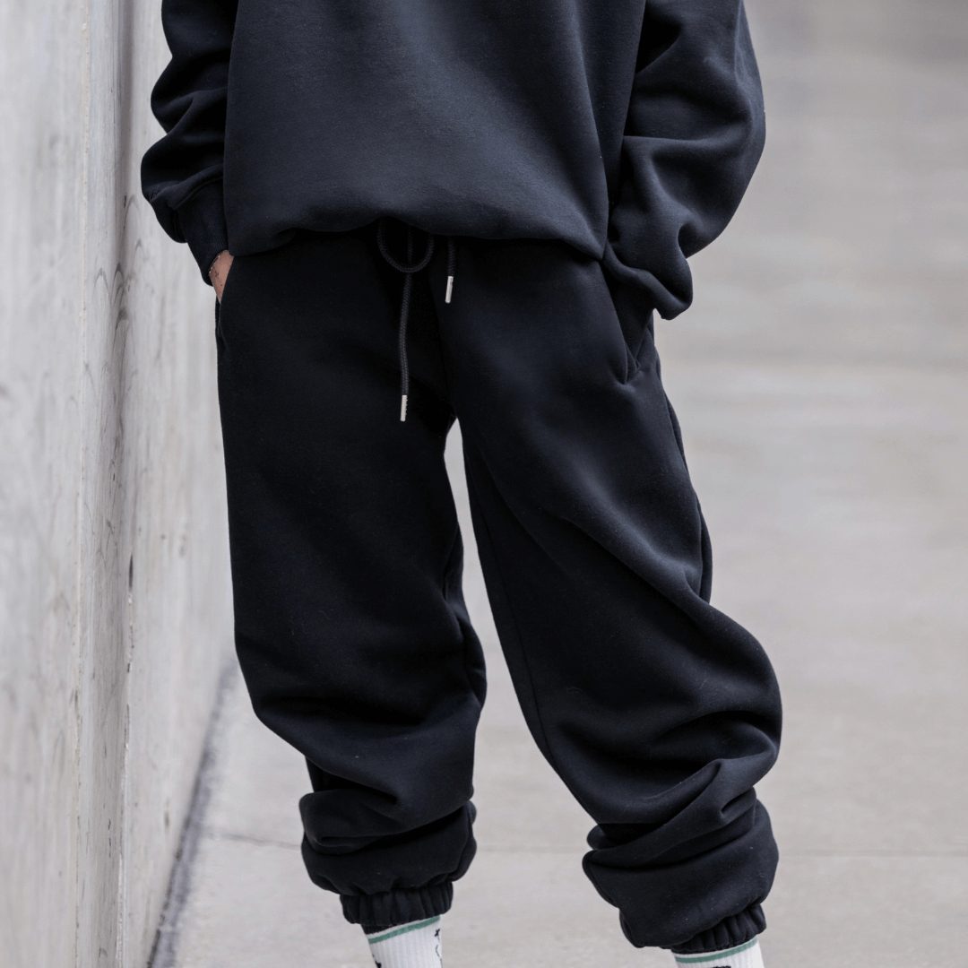 Black | Oversized Lounge Sweatpants image 0