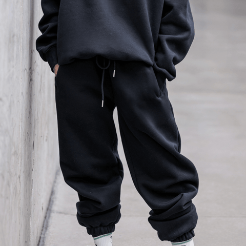 Black | Oversized Lounge Sweatpants