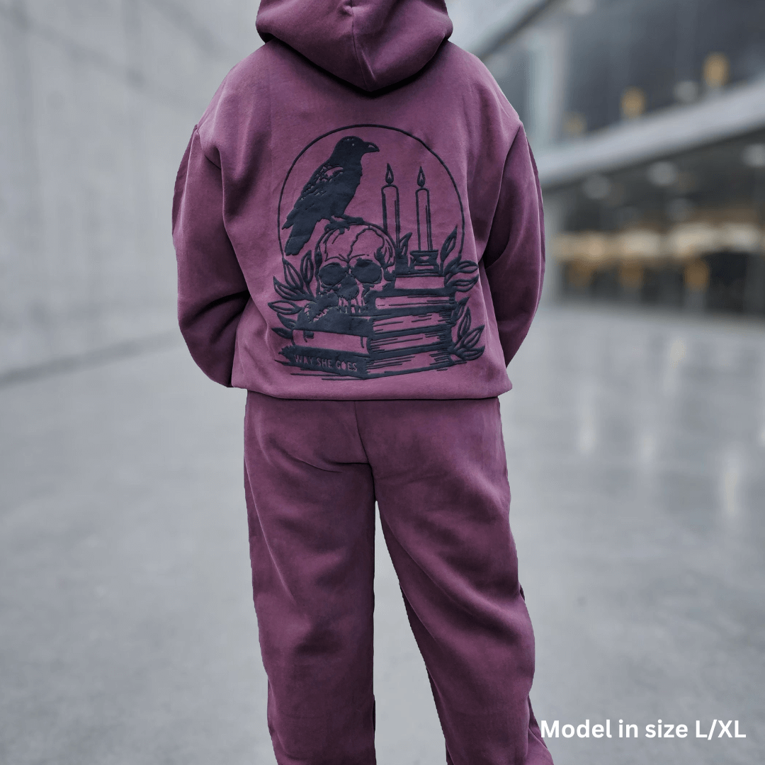 Raven Dusty Plum | Oversized Lounge Hoodie image 7