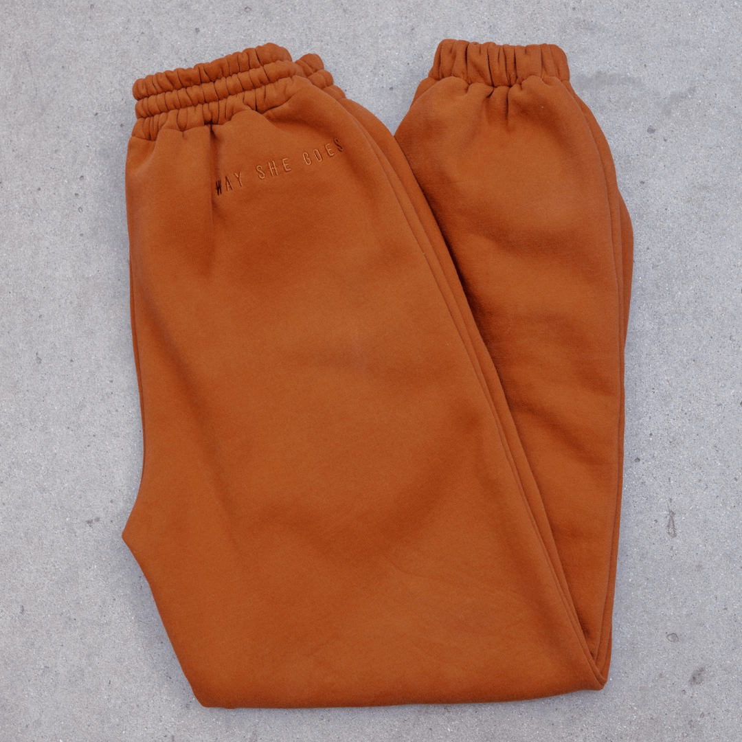 Burnt Orange | Oversized Lounge Sweatpants image 1