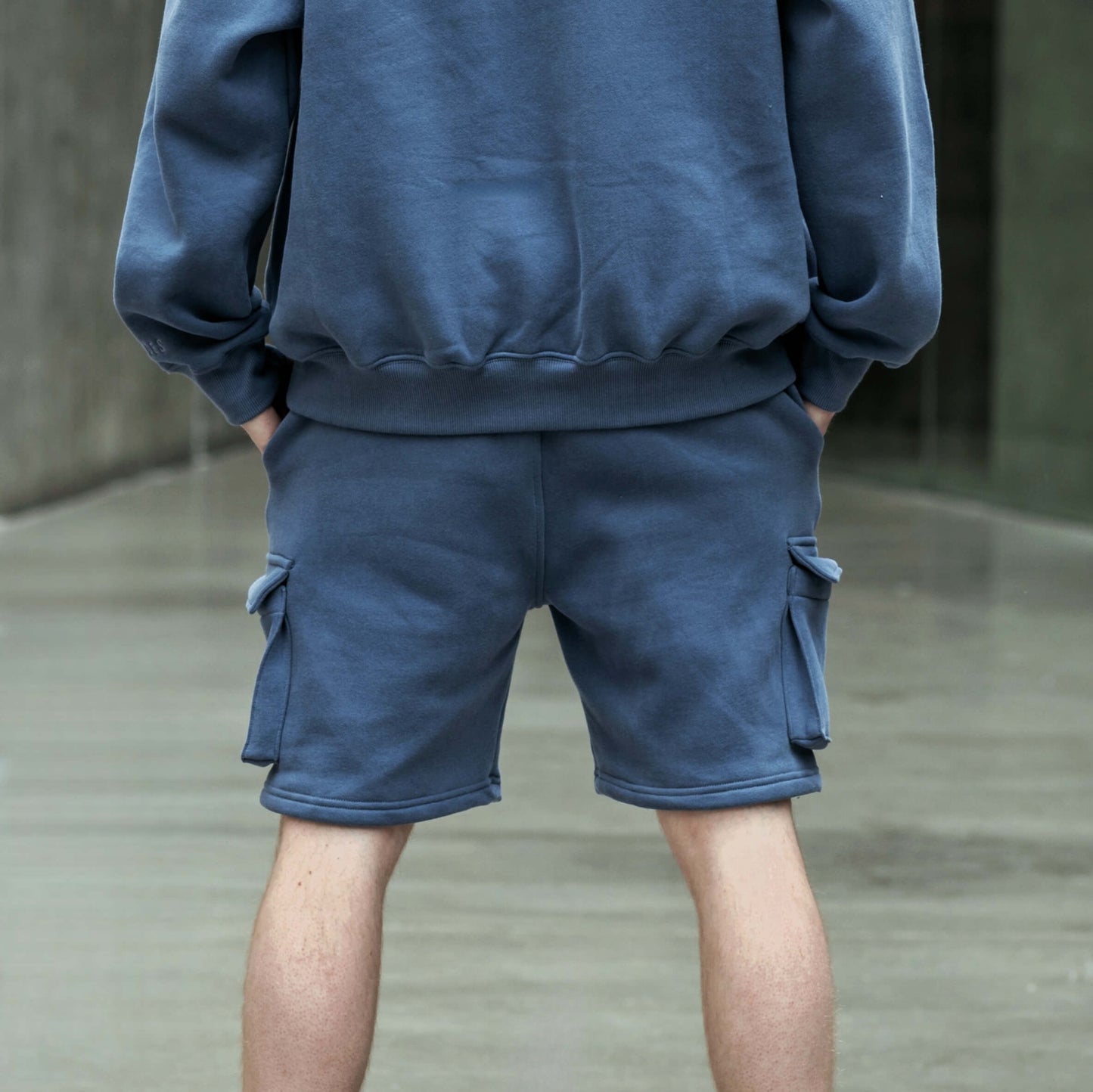 Iron Blue | Men's Cargo Classic Fit Lounge Shorts image 7