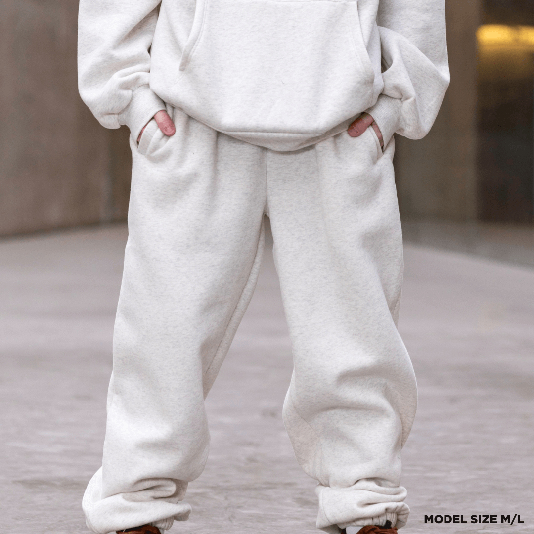 PRE-ORDER Heathered Grey | Oversized Lounge Sweatpants image 0