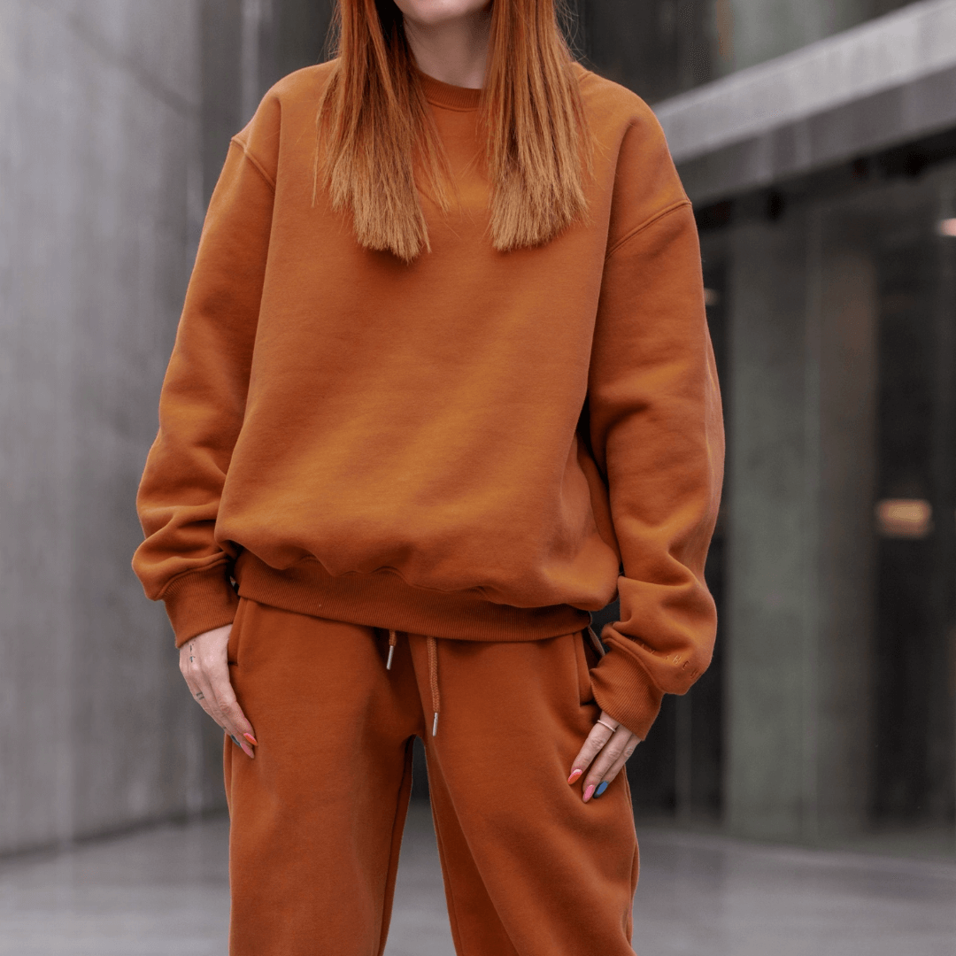 Burnt Orange | Oversized Lounge Sweatpants image 2