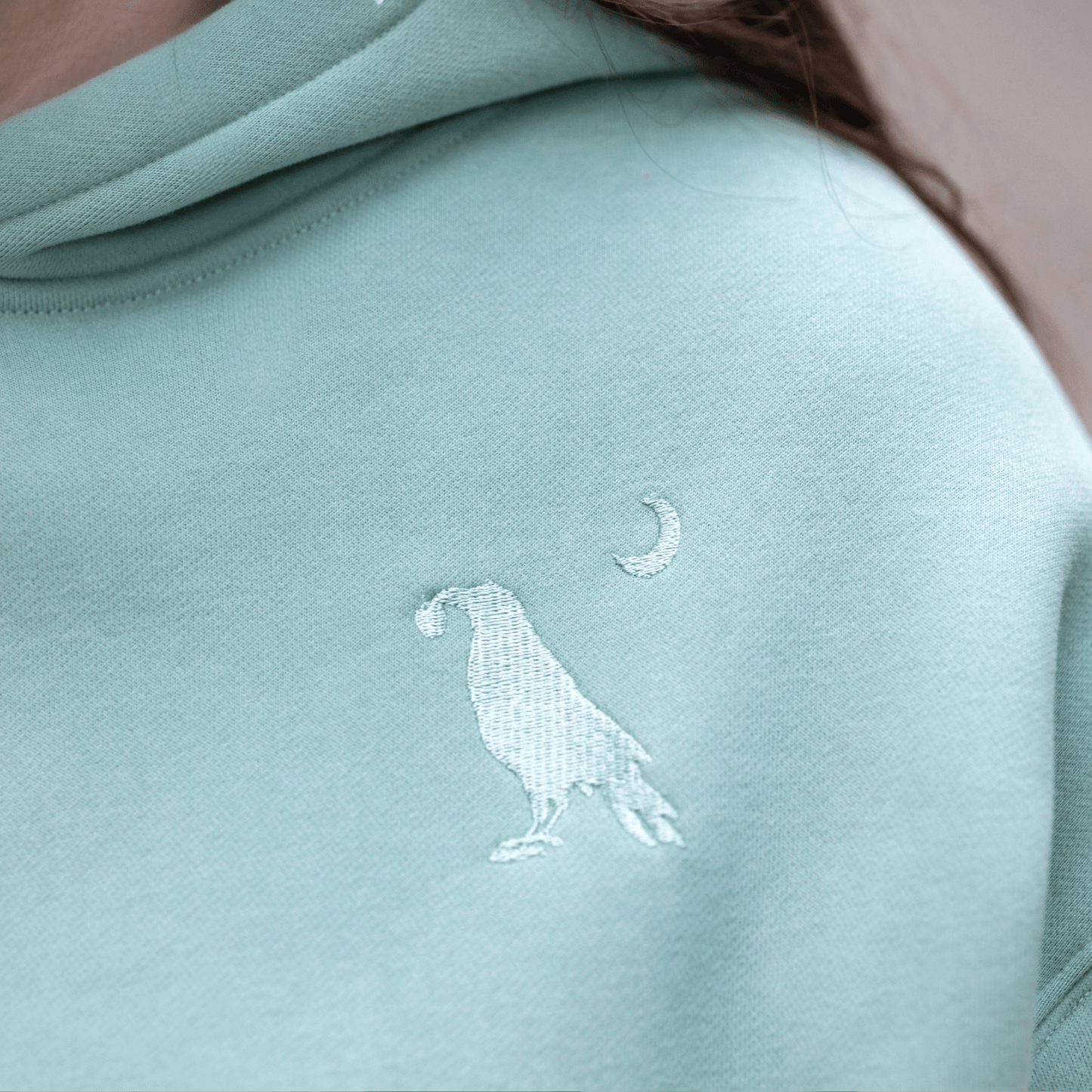 BLAD x WSGC | Sage Oversized Cropped Lounge Hoodie image 4