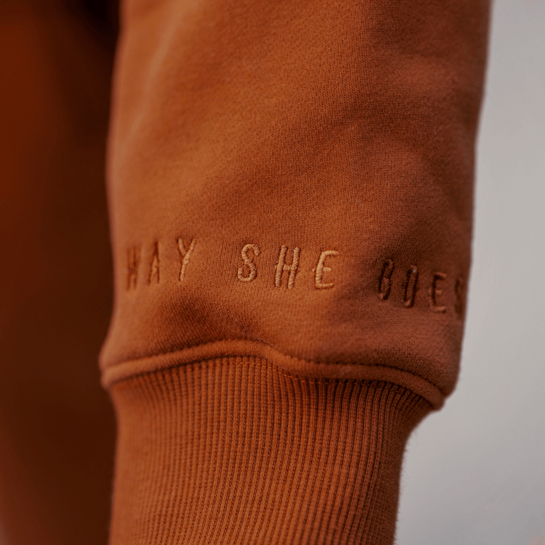 Burnt Orange | Oversized Lounge Crewneck image 9