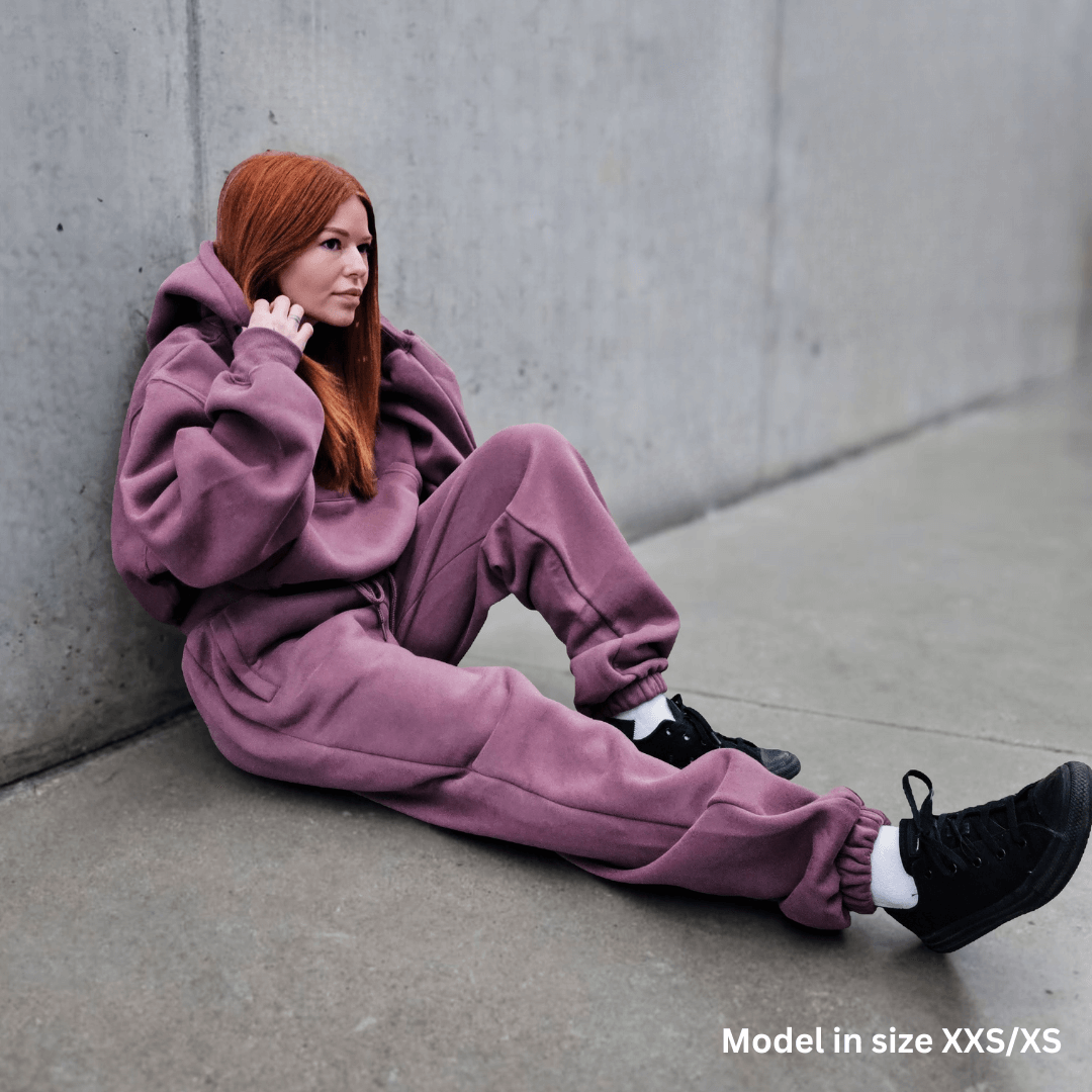 Dusty Plum | Oversized Lounge Sweatpants image 6