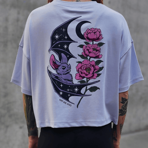 Bat Cropped Butter Tee