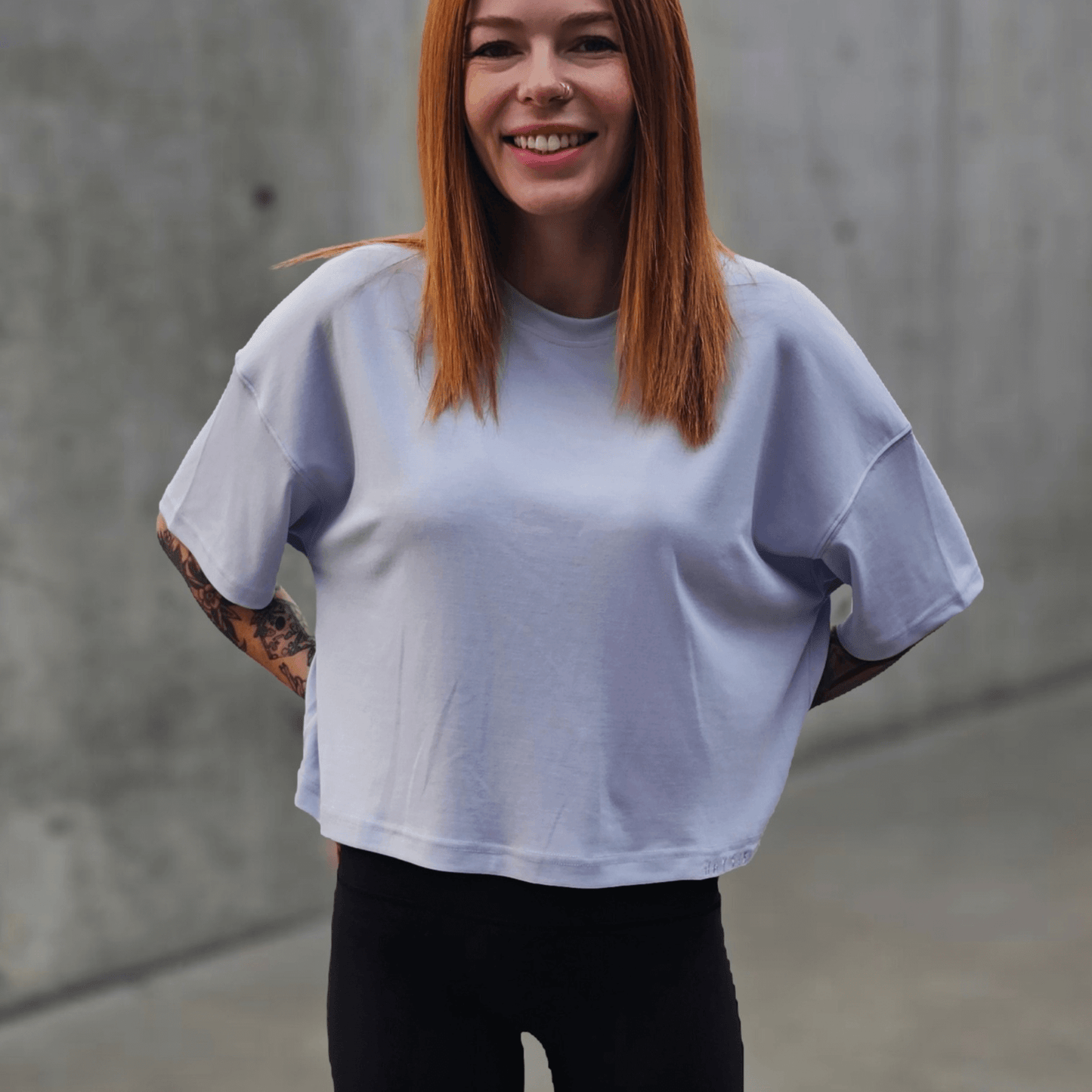 Bat Cropped Butter Tee