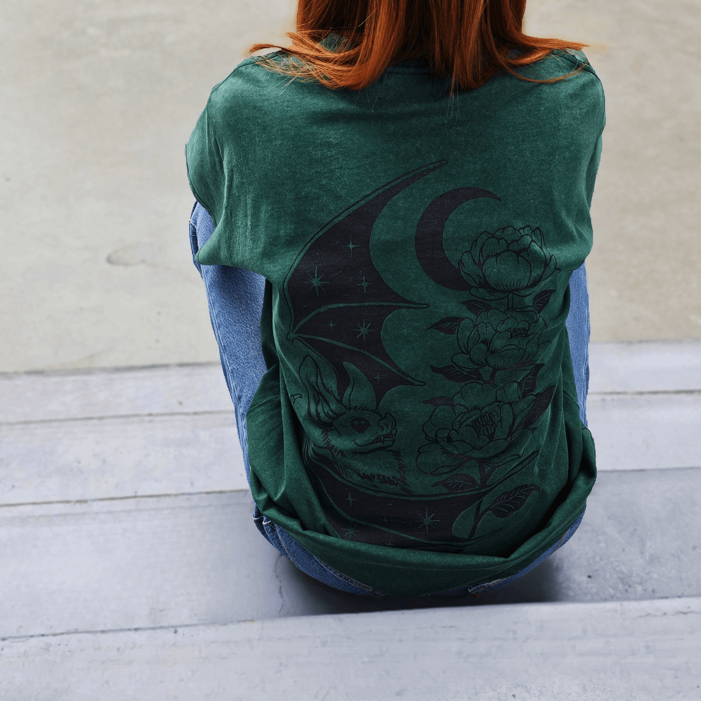 Bat Vintage Oversized Tee