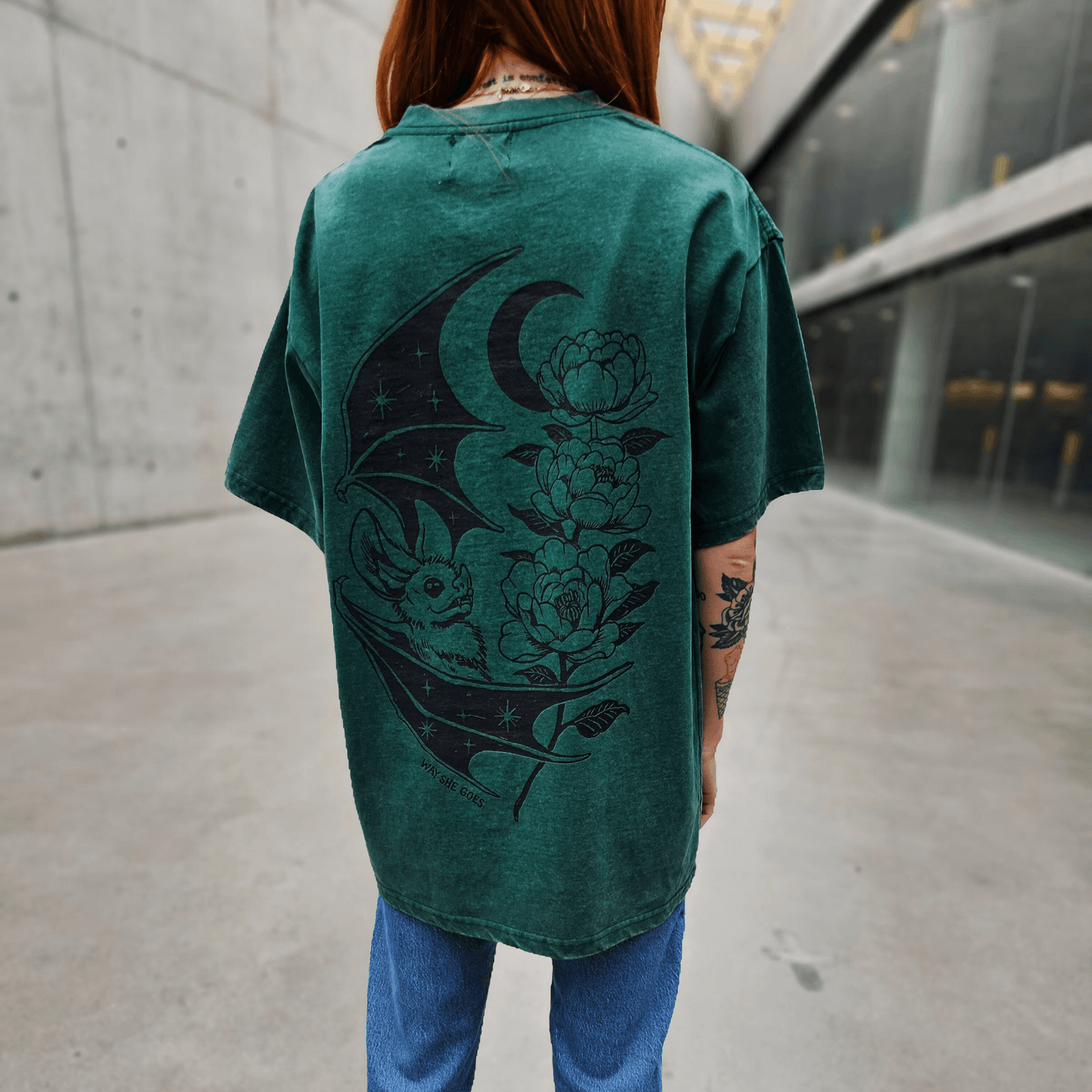 Bat Vintage Oversized Tee