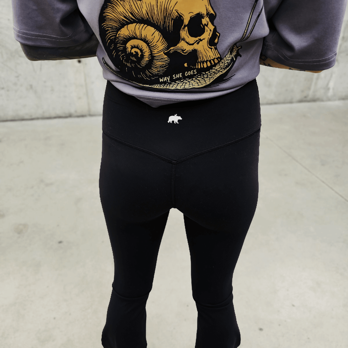 Black Everyday Flare Leggings