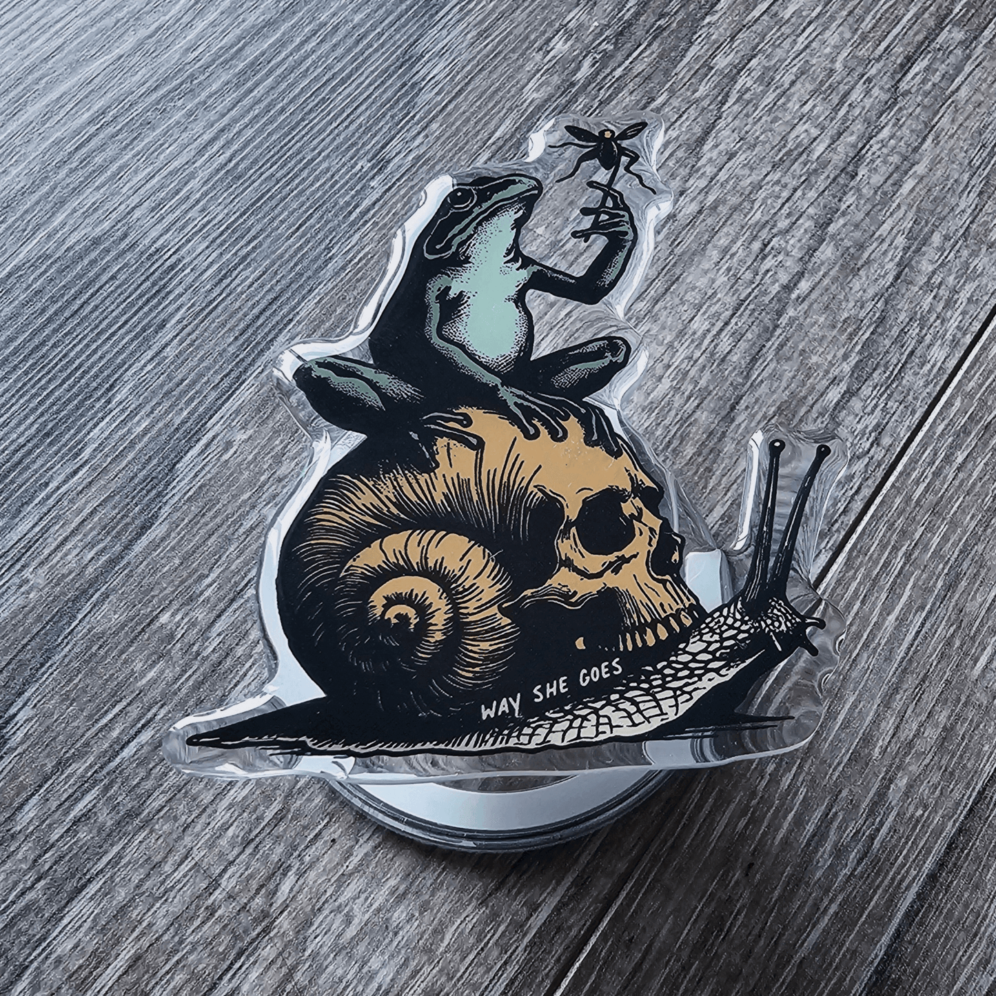 Frog Snail Kindle Grip