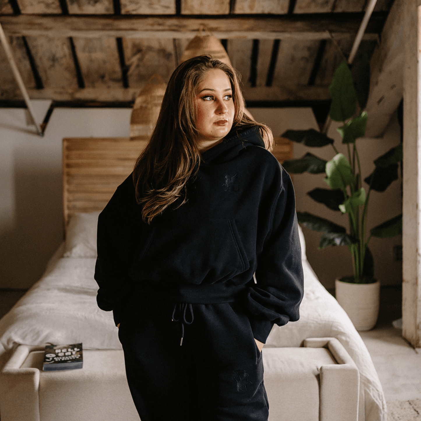 PRE-ORDER Hell Cat - Cropped Hoodie
