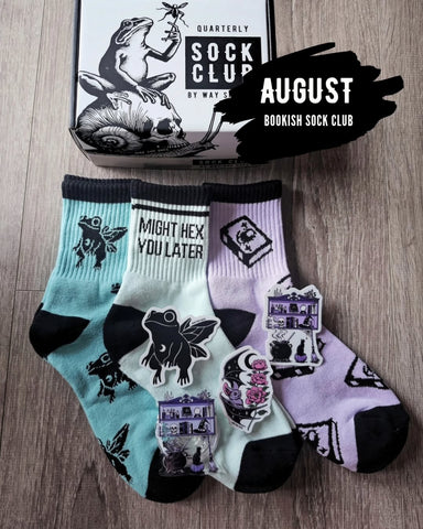 August Sock Club - The Witches Library