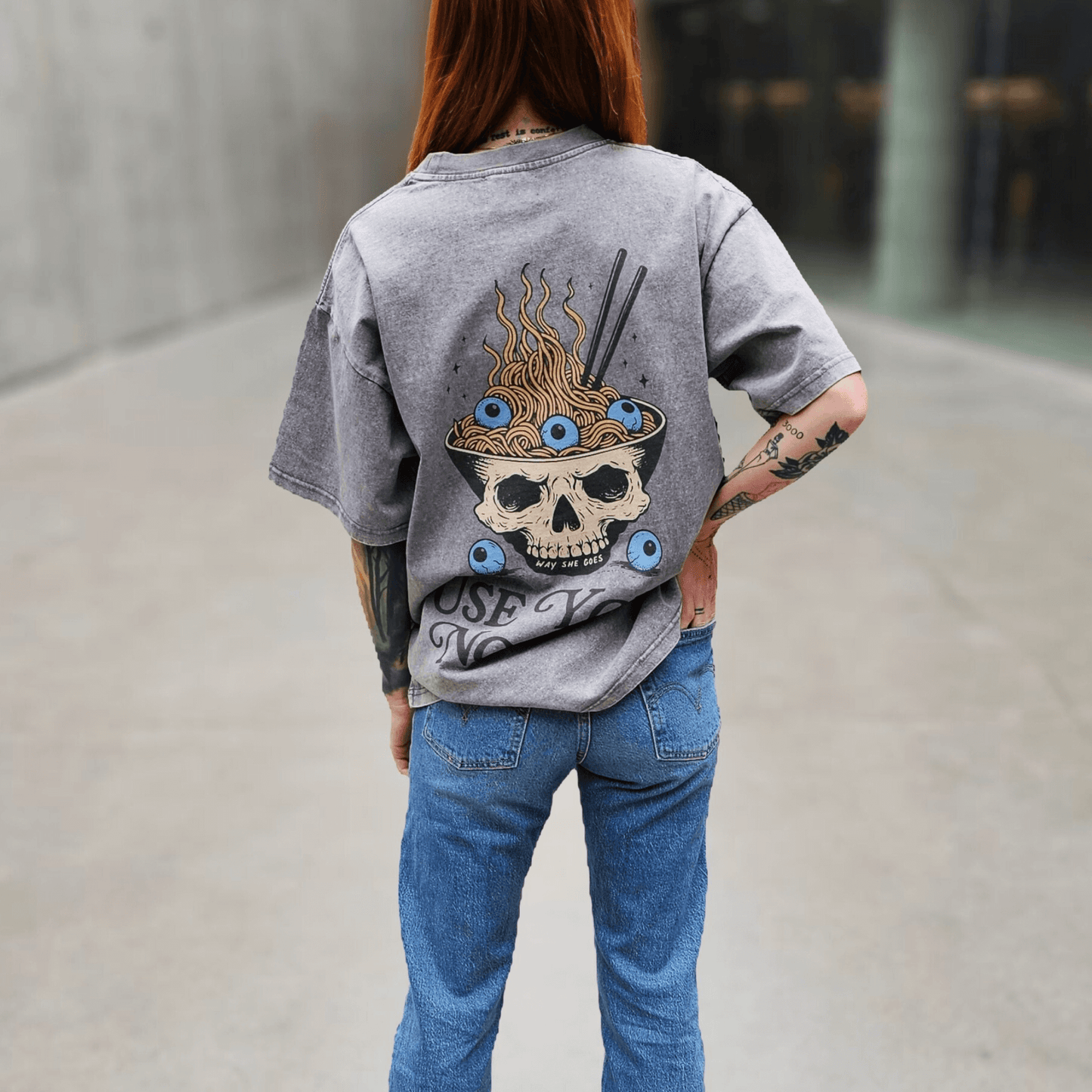 Use Your Noodle Vintage Oversized Tee