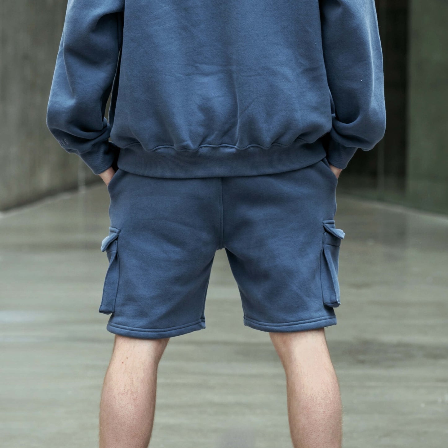 Iron Blue | Men's Cargo Classic Fit Lounge Shorts image 5