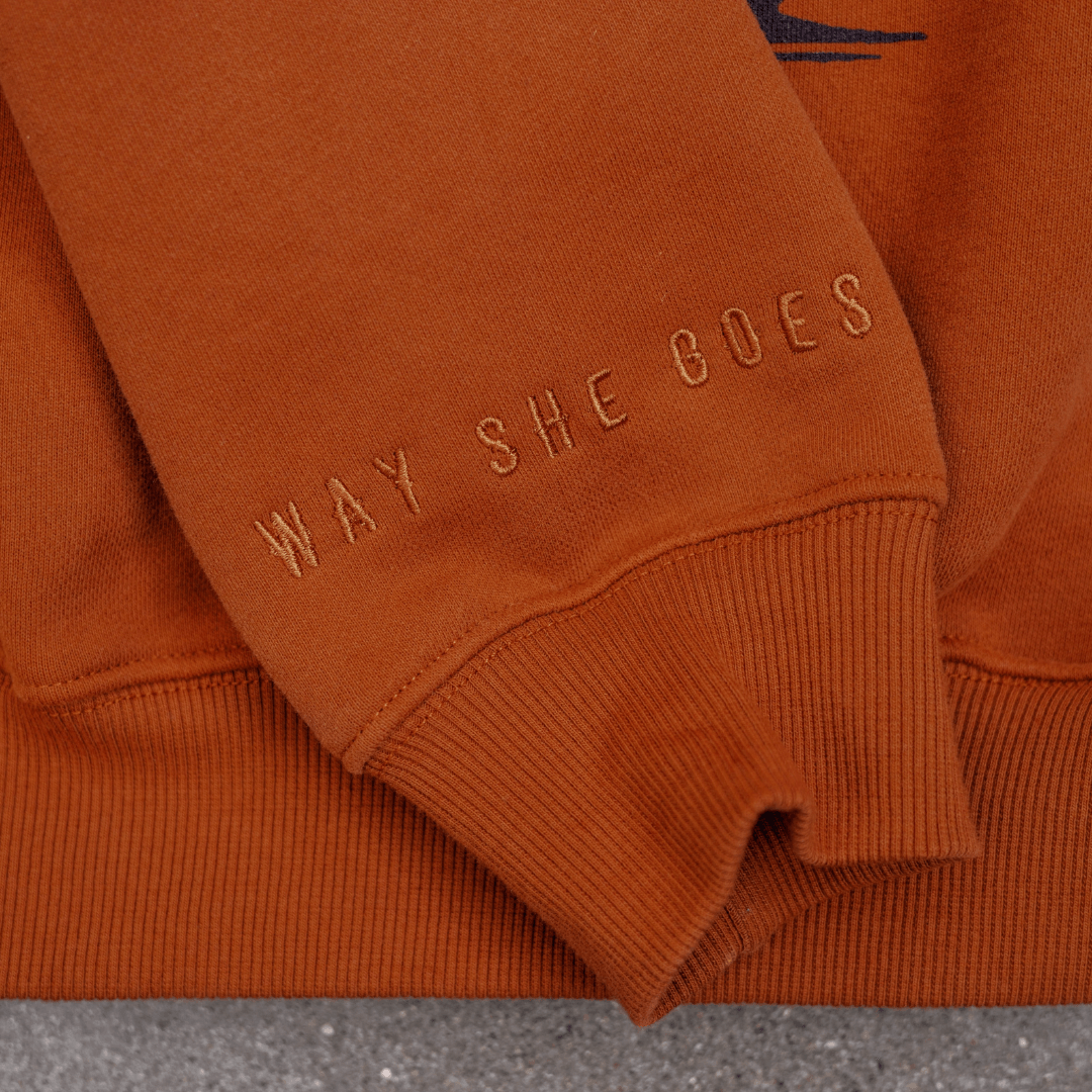 Burnt Orange | Oversized Lounge Crewneck image 6
