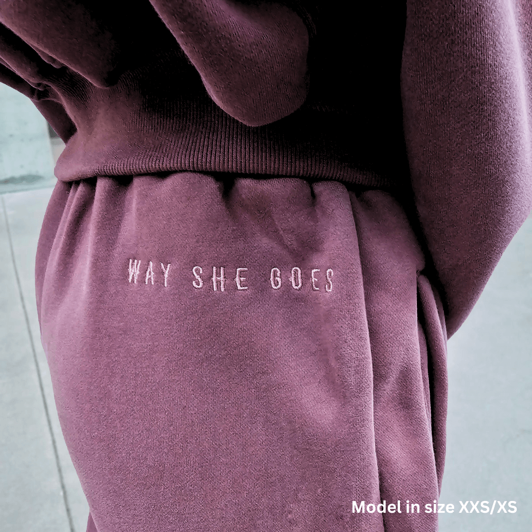 Dusty Plum | Oversized Lounge Sweatpants image 1