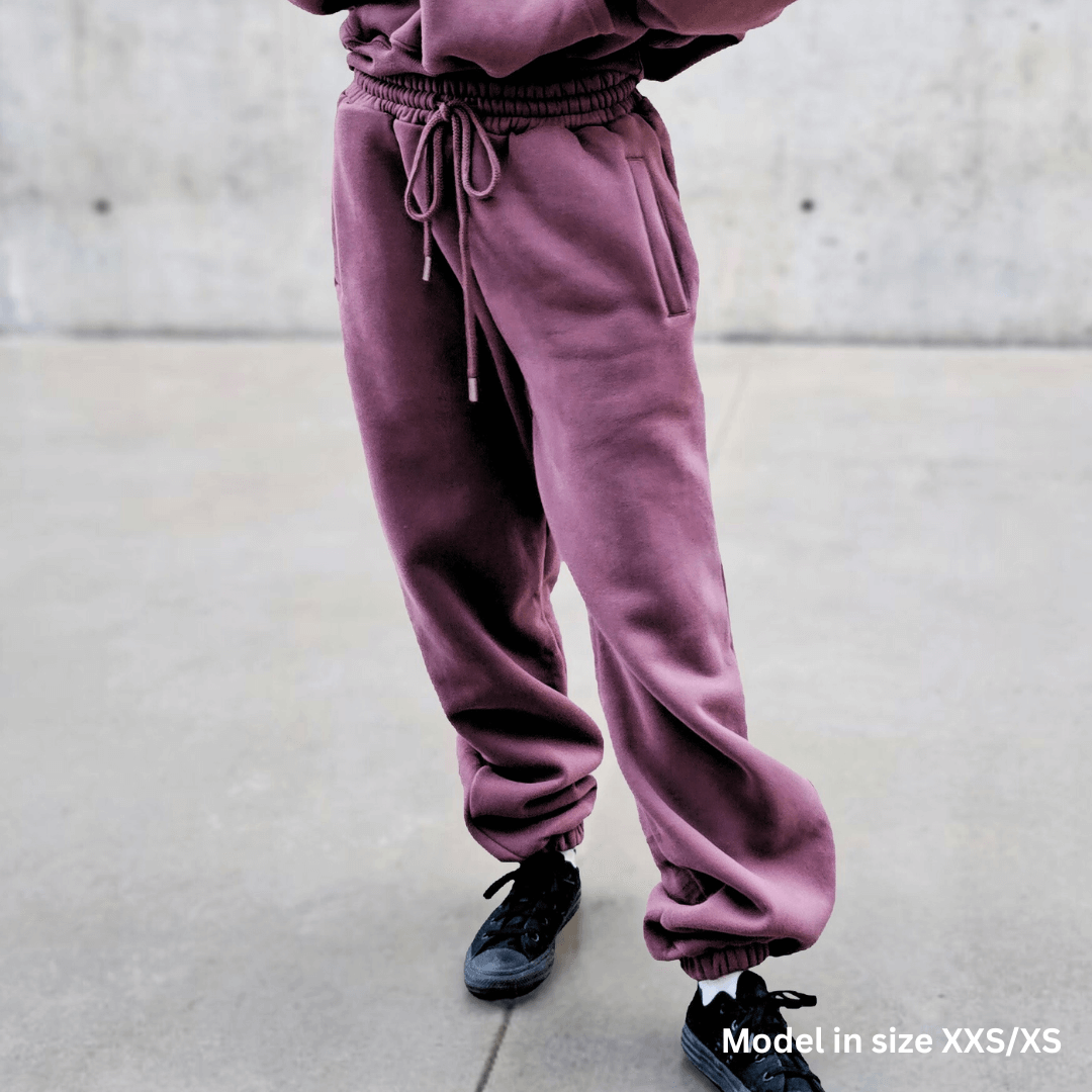 Dusty Plum | Oversized Lounge Sweatpants image 4
