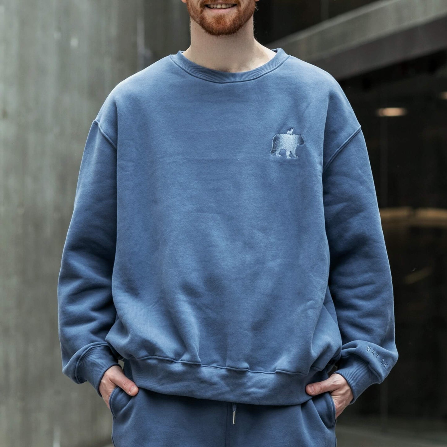 Iron Blue | Oversized Lounge Crewneck image 6