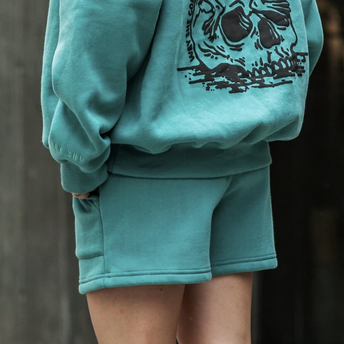 Teal Sage | Classic Fit Lounge Shorts image 2