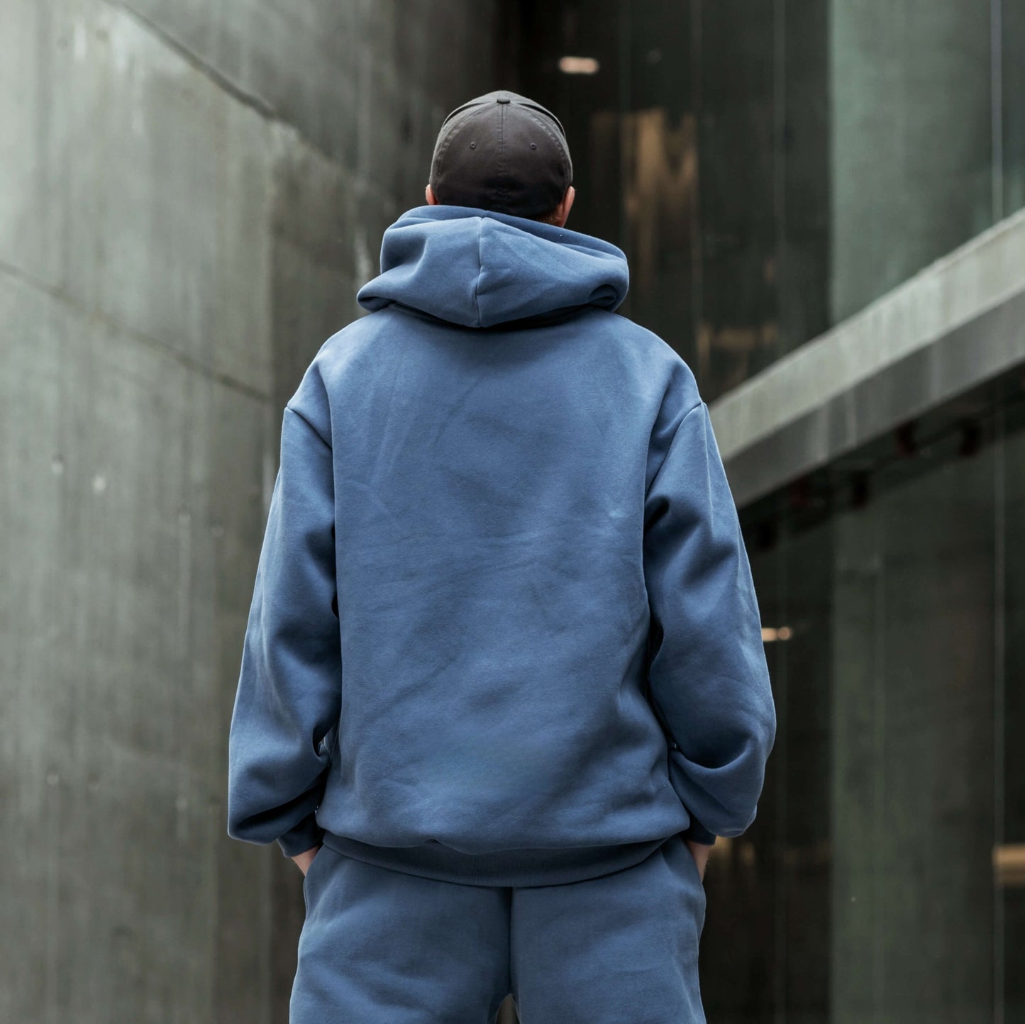 Iron Blue | Oversized Lounge Hoodie image 7