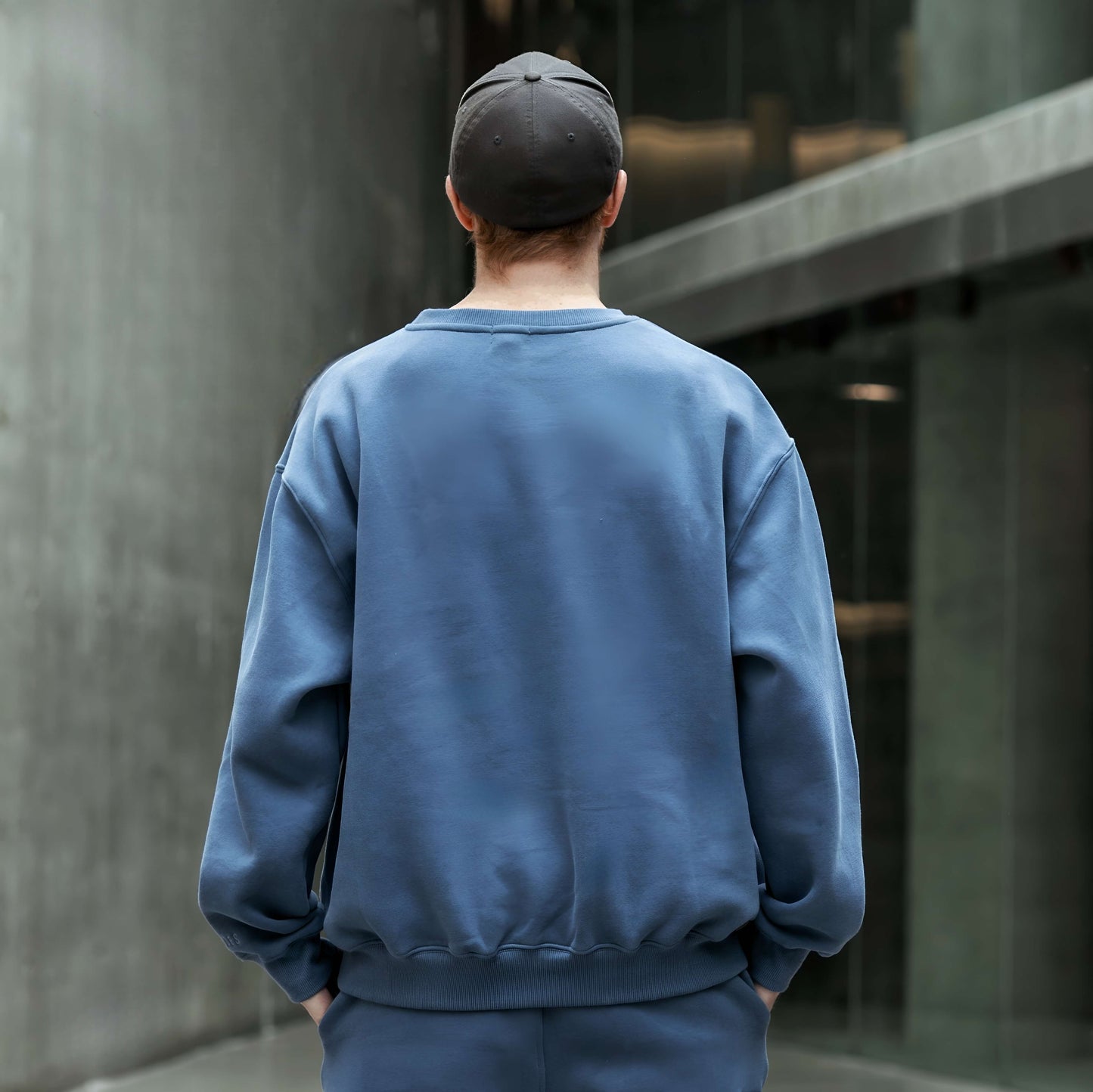 Iron Blue | Oversized Lounge Crewneck image 5