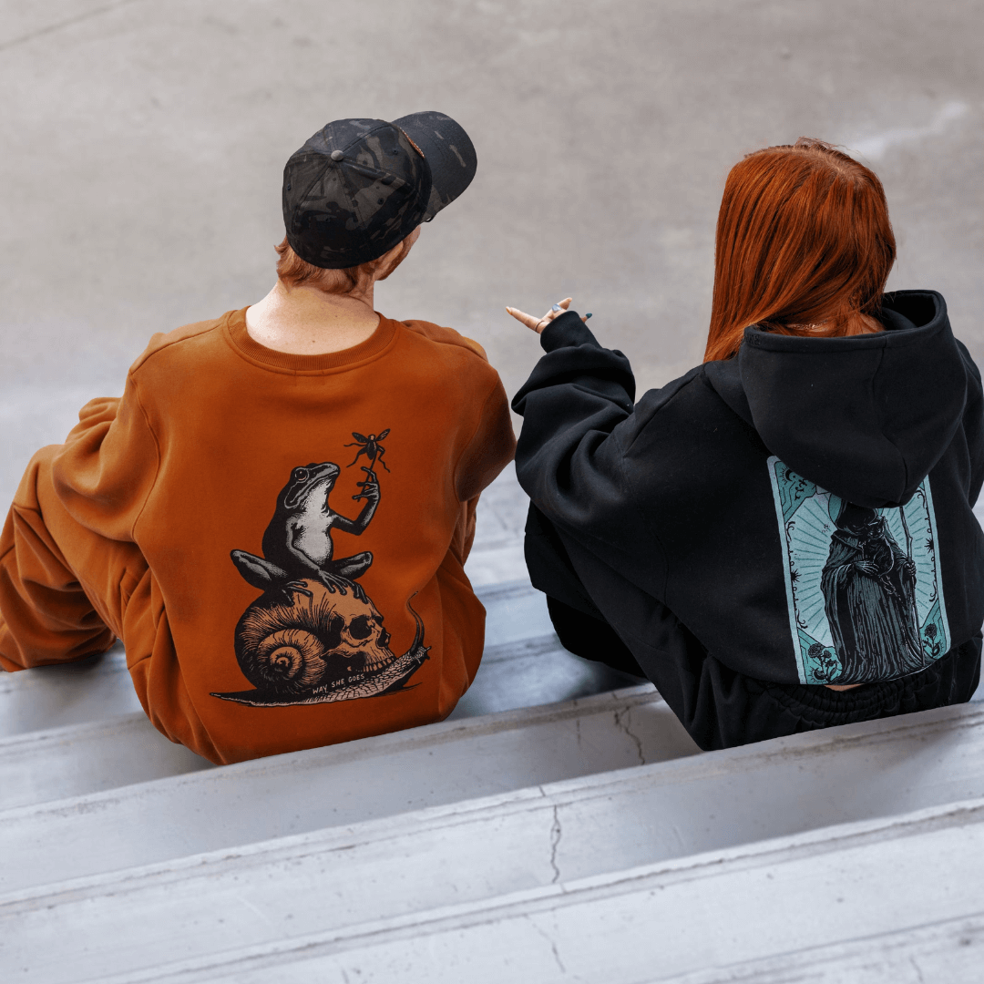 Burnt Orange | Oversized Lounge Crewneck image 1