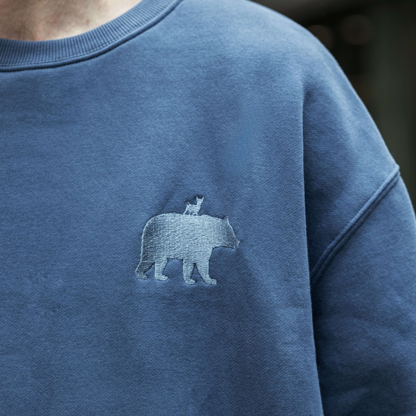 Iron Blue | Oversized Lounge Crewneck image 4