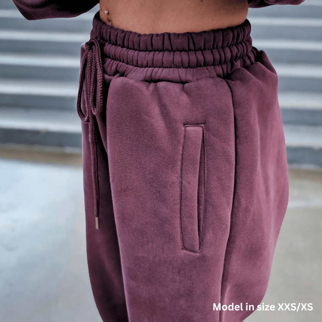 Dusty Plum | Oversized Lounge Sweatpants image 9