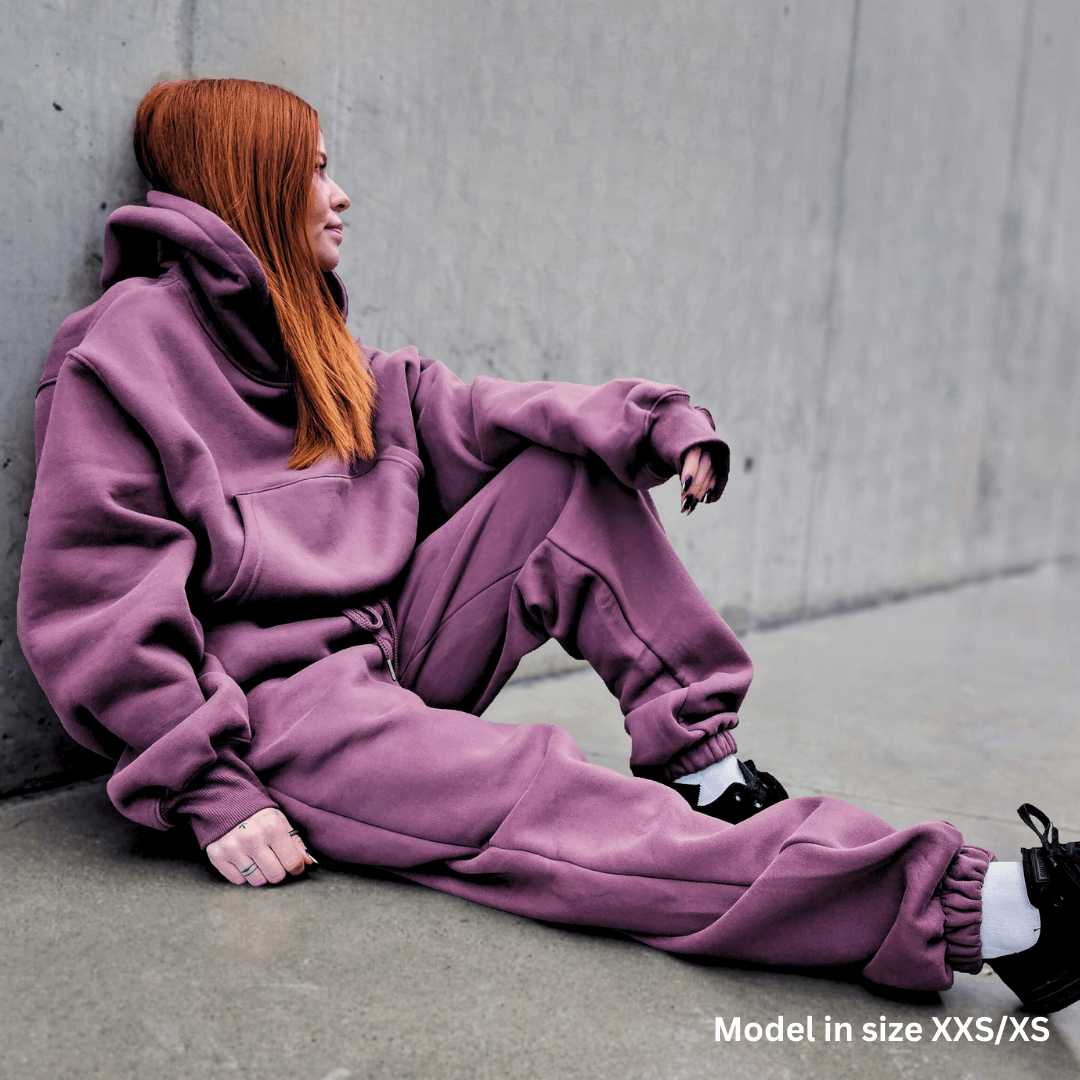 Dusty Plum | Oversized Lounge Sweatpants image 7