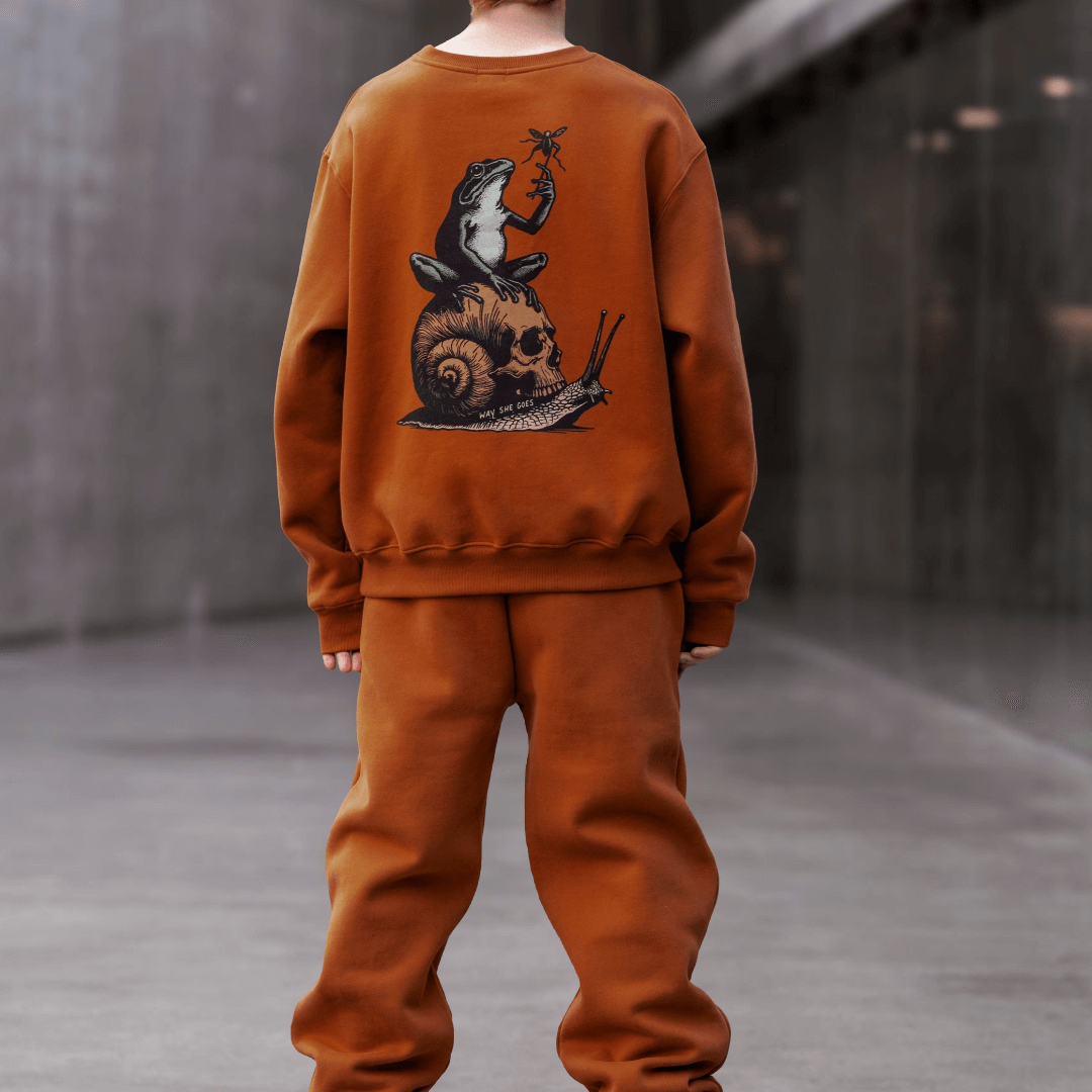 Burnt Orange | Oversized Lounge Sweatpants image 4