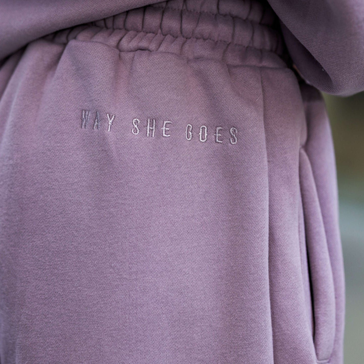 Dusty Lilac Rose | Oversized Lounge Sweatpants image 3