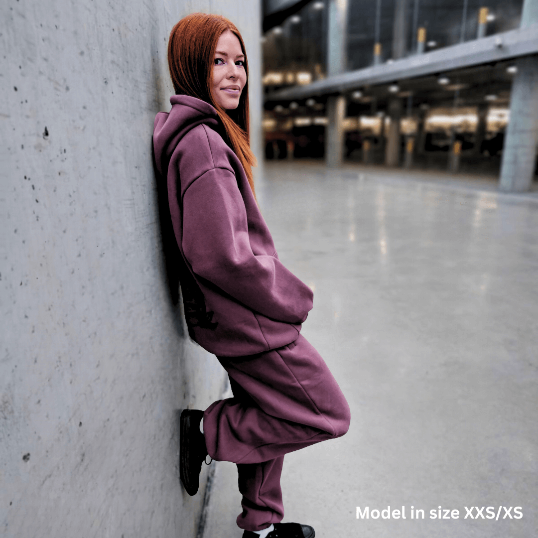 Raven Dusty Plum | Oversized Lounge Hoodie image 6