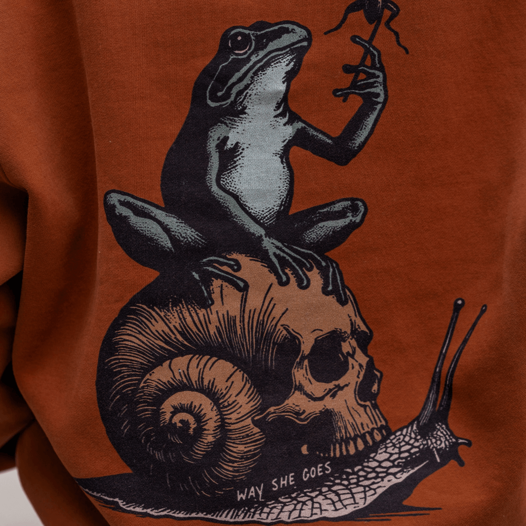 Burnt Orange | Oversized Lounge Crewneck image 4