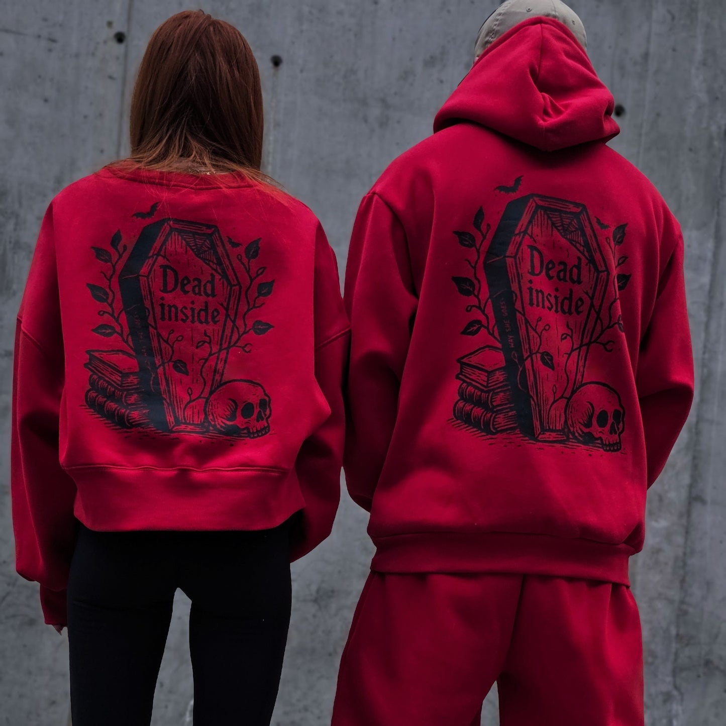 Dead Inside Cropped Crewneck