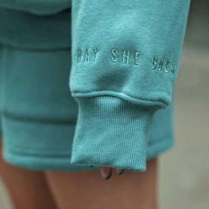 Teal Sage | Classic Fit Lounge Shorts image 4