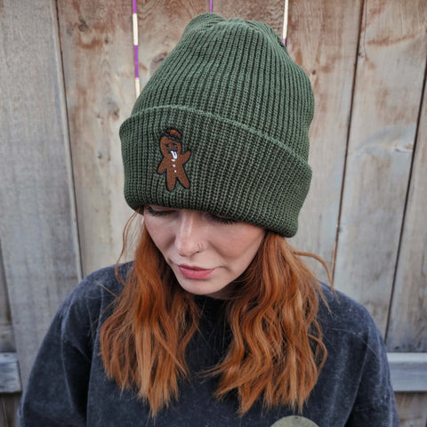 Green Gingerbread Knit Beanie