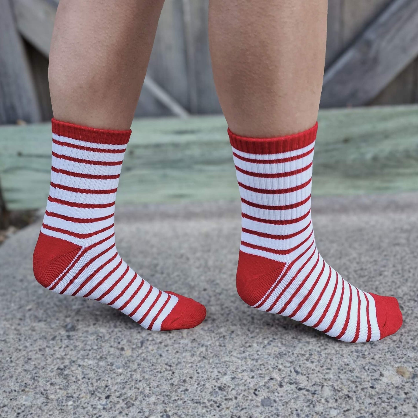 Red Striped Socks